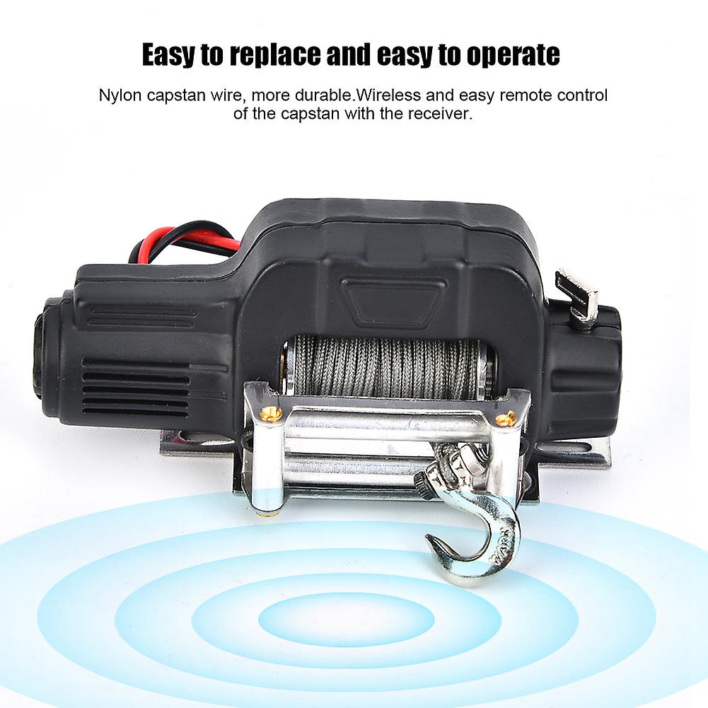 1/10 Rc Crawler Car Winch Remote Controller Receiver For Scx10 D90 D110 Tf2 For Trx4black