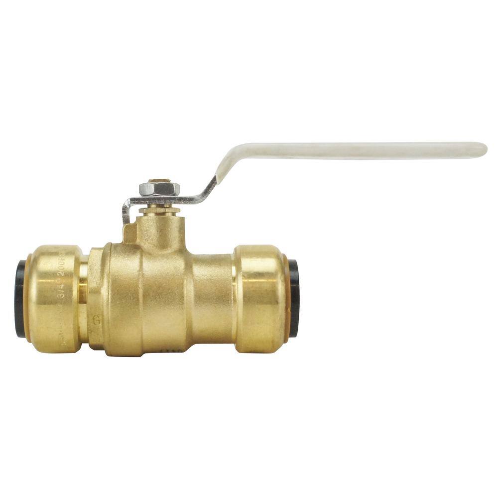 Tectite 34 in. Brass Push-to-Connect Ball Valve FSBBV34