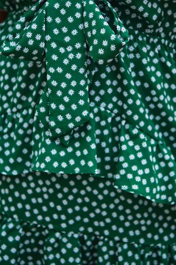 Walk On Faith Dress Green