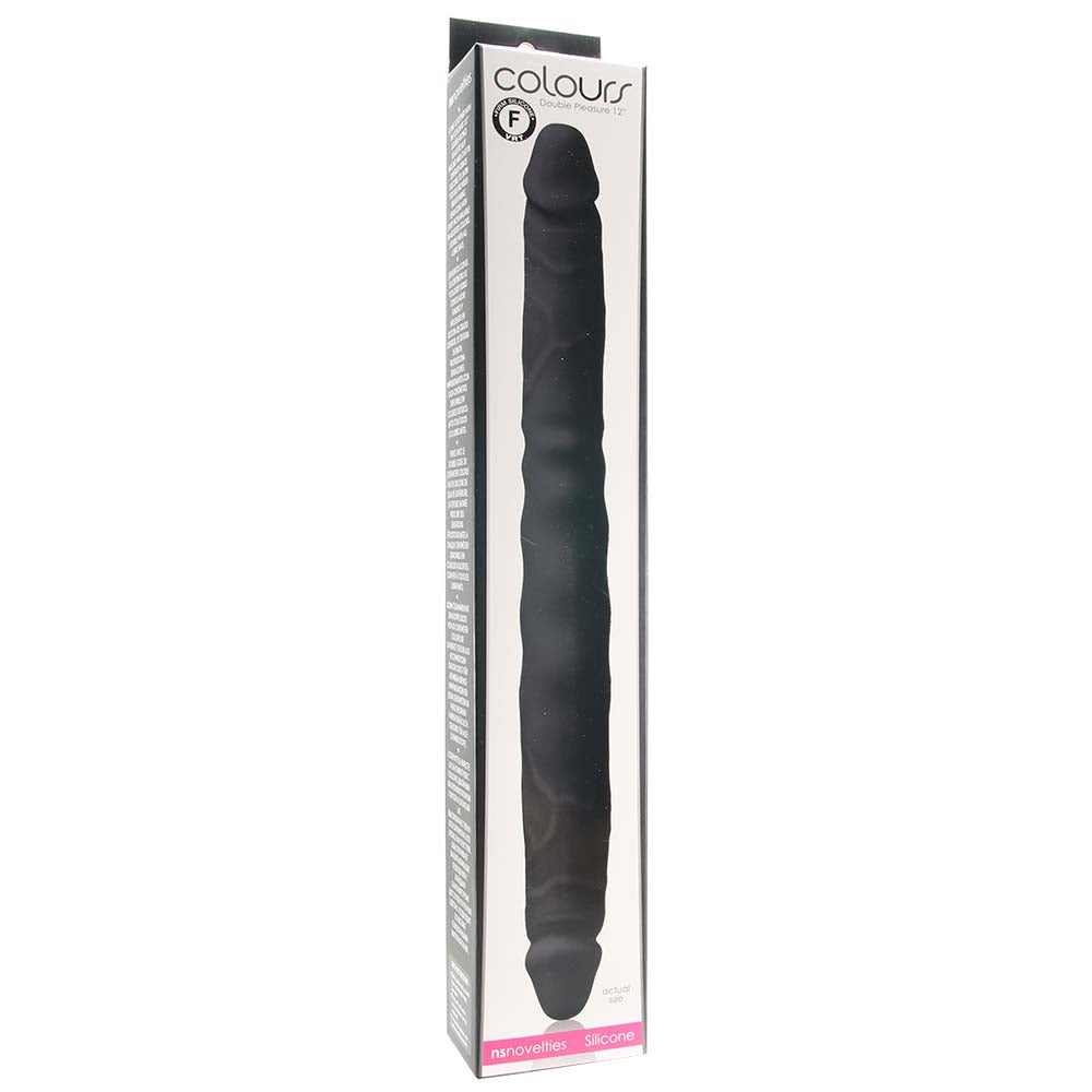 Colours Double Pleasure 12 Inch Dildo in Black