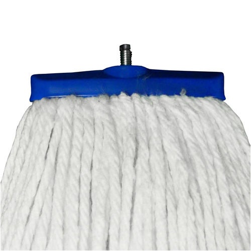 Impact Products 40124 Screw-Type Cut End Rayon Wet Mop Head， 24 oz.， White， Case of 12