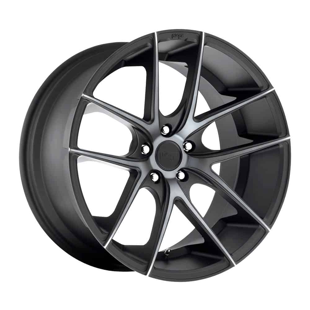 Niche 1PC M130 TARGA M130 18X8 5X4.25 MT-BLK-DDT 40MM