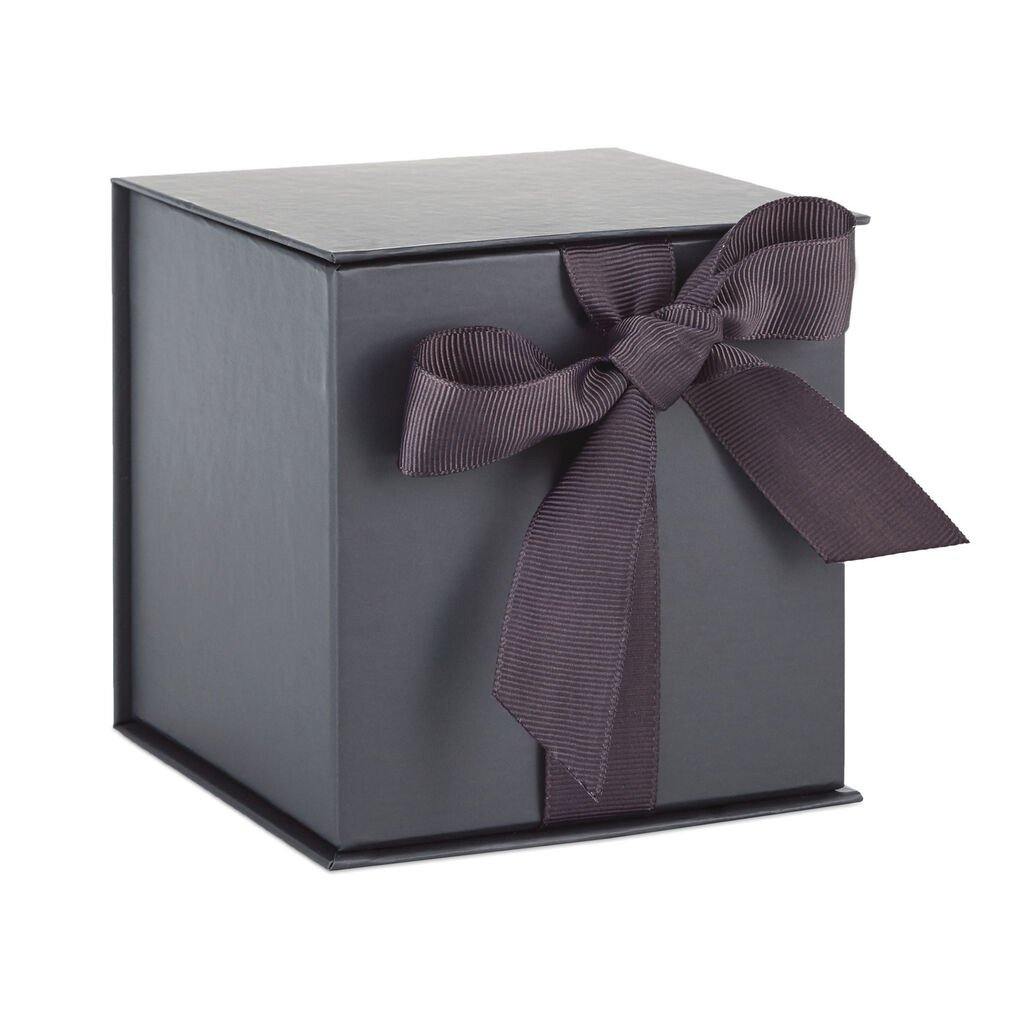 Hallmark  Slate Gray Small Gift Box With Shredded Paper Filler