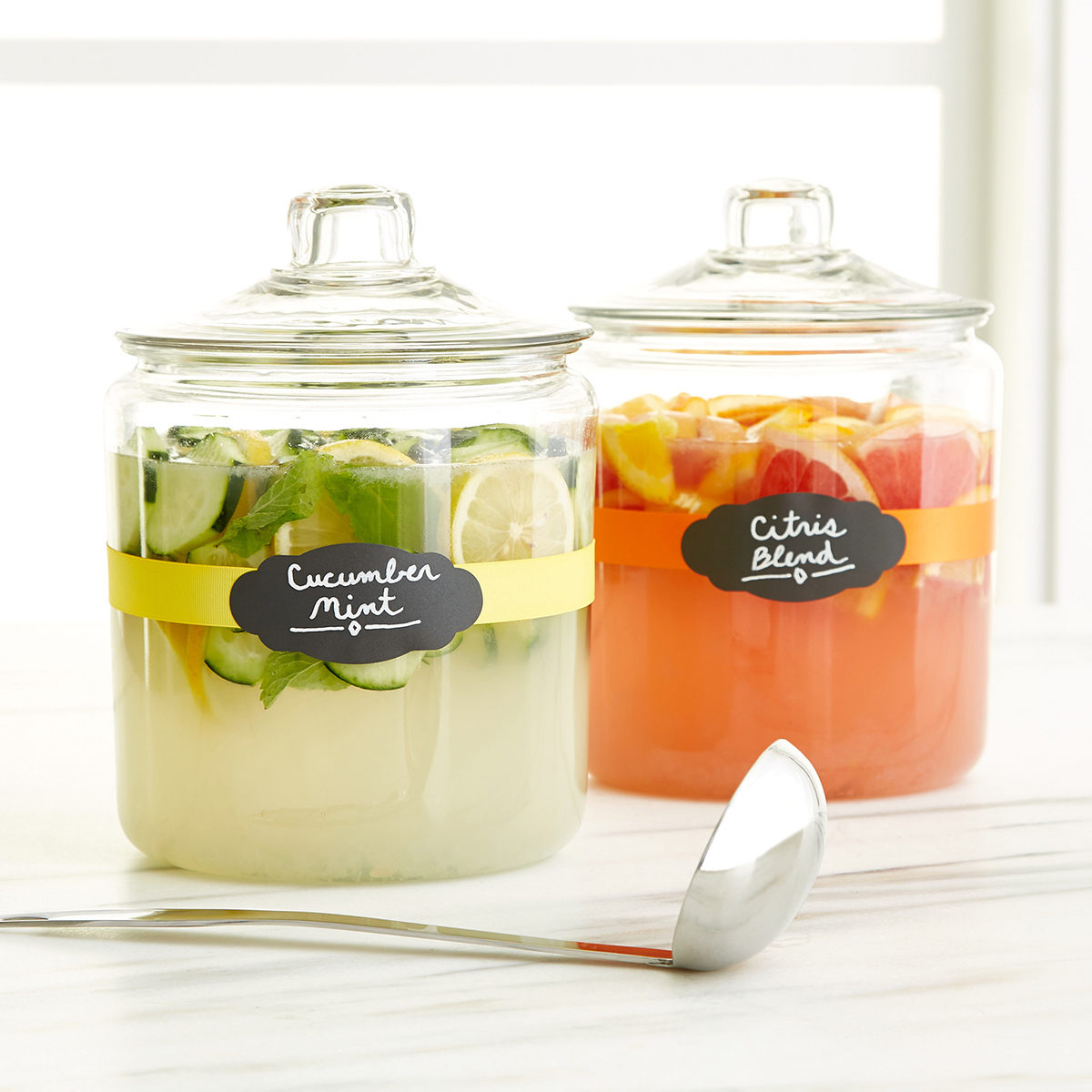 Anchor Hocking Glass Canisters with Glass Lids