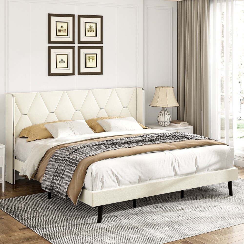 Upholstered Platform Bed Frame