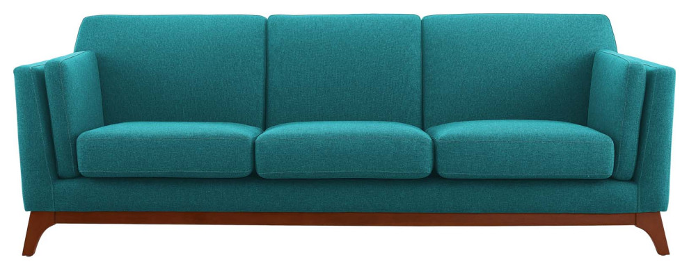 Chance Upholstered Fabric Sofa   Midcentury   Sofas   by PARMA HOME  Houzz