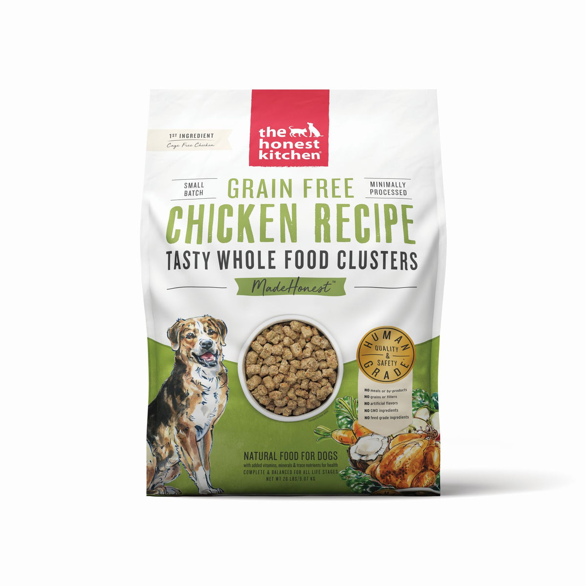 The Honest Kitchen Grain Free Chicken Clusters Dry Dog Food