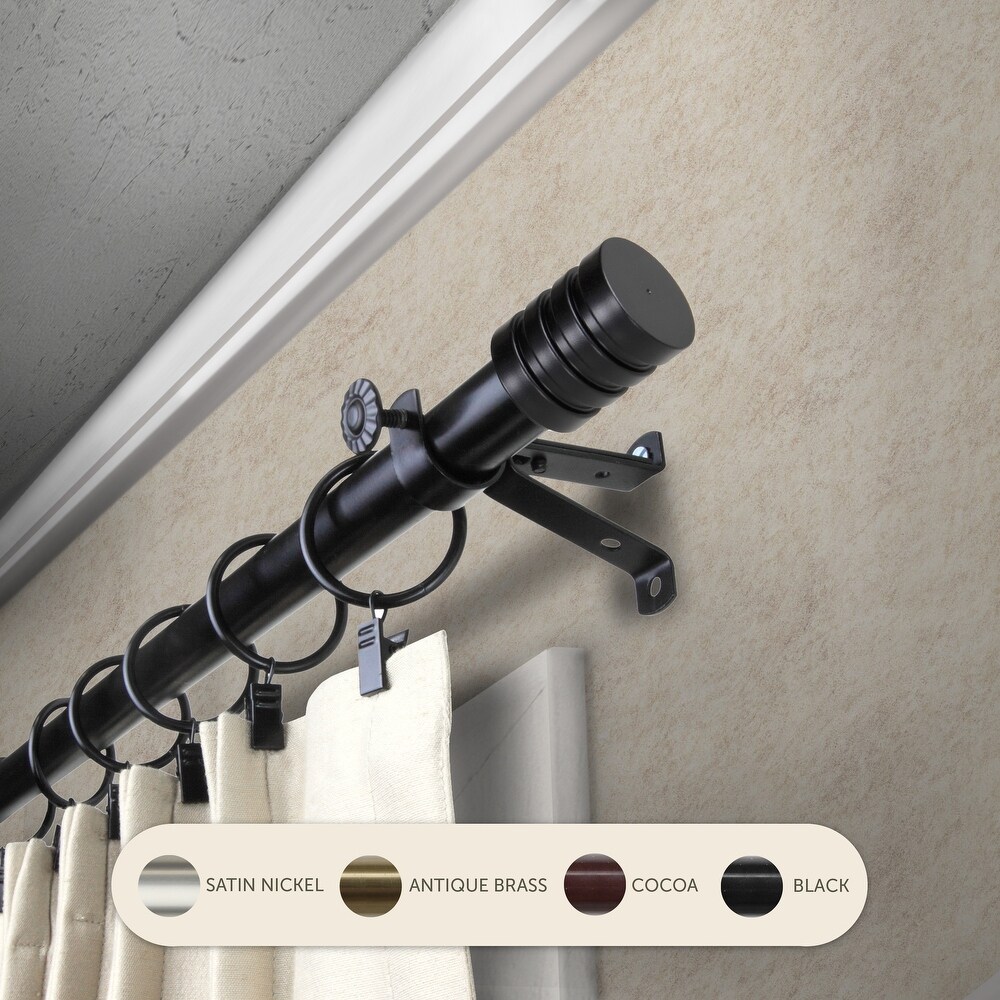 InStyleDesign Don Adjustable Telescoping Steel Curtain Rod