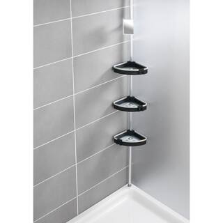 Wenko Telescopic Tension-Mounted Corner Shelf Wave 22827100