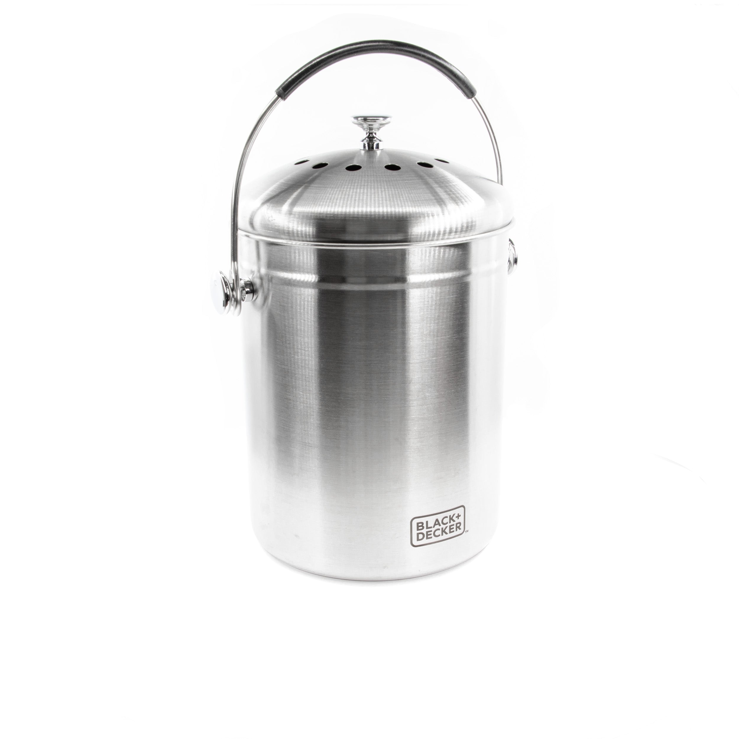 Countertop Compost Bin Stainless Steel 166 oz.