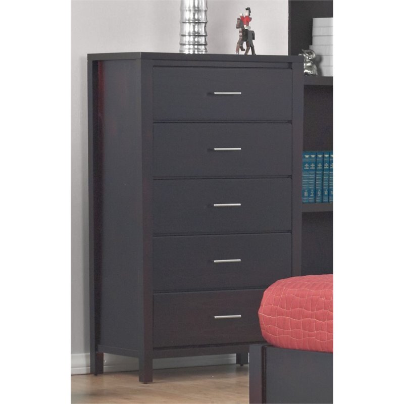 Modus Furniture International Nevis 5-Drawer Chest, Espresso