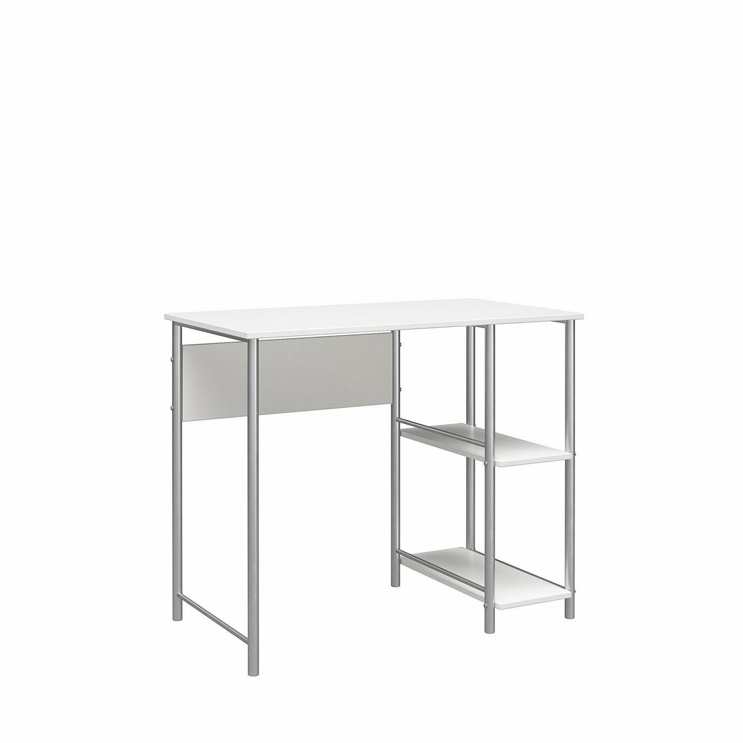 Mainstays Metal Student Computer Desk White  Crowdfused