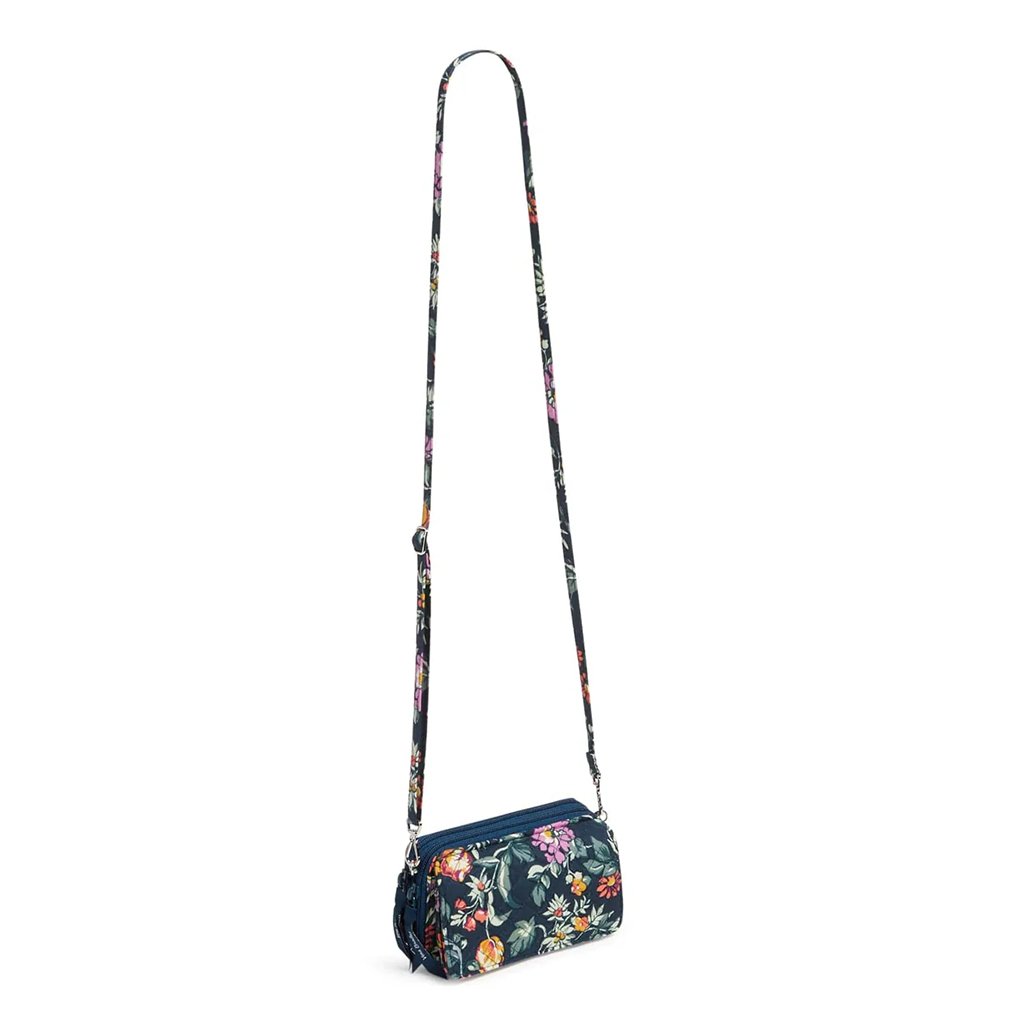 Vera Bradley  Rfid All In One Crossbody Bag In Fresh-Cut Floral Green