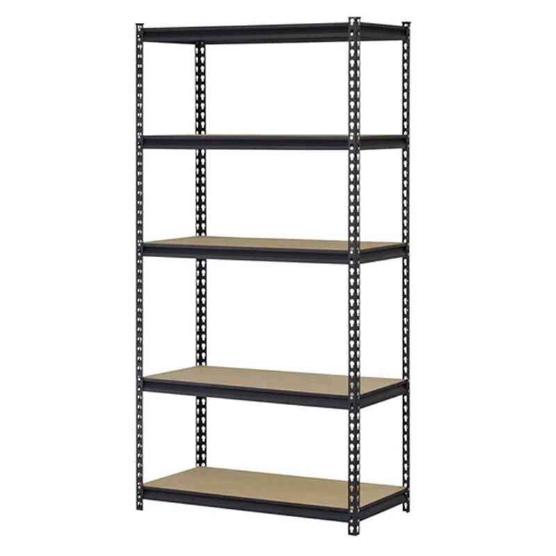 Juggernaut Storage 36 x 72 5 Shelf Steel Utility Shelving Storage Unit， Black