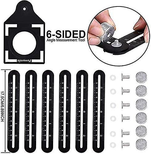 Multi-angle Measuring Ruler，angle Jig Tool Multi-jig Bend Measuring Tool，6-sided Folding，punch Locator