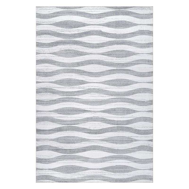 nuLoom Kami Abstract Curves Machine Washable Area Rug