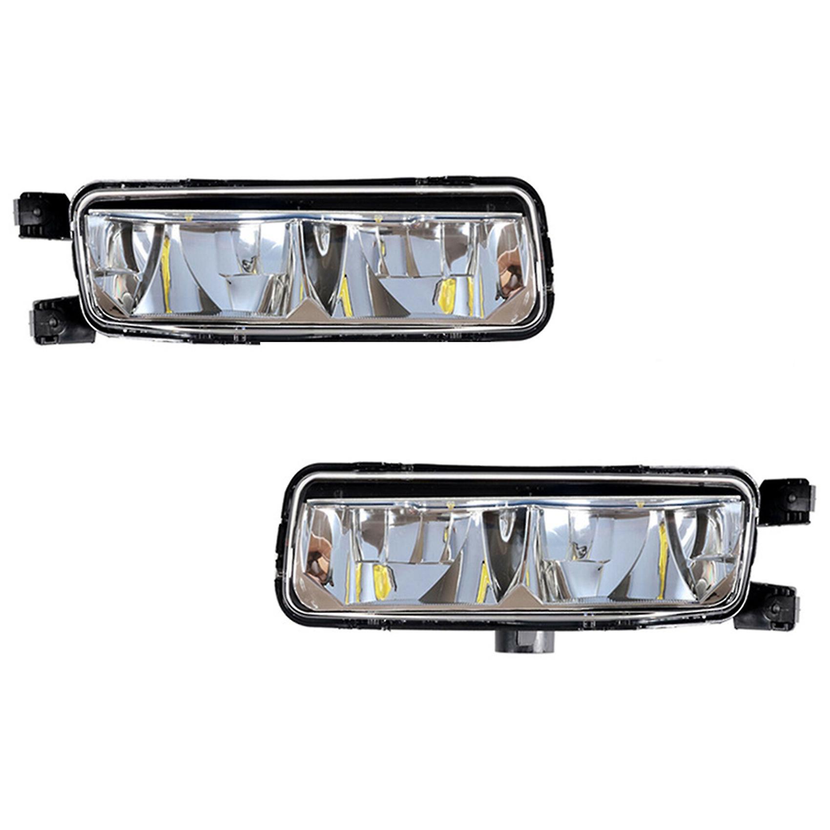 1pair Car Front Grille Frame Fog Light Led Day Running Lamp For 2014 2015 2016 2017 Lr033407 Lr0334