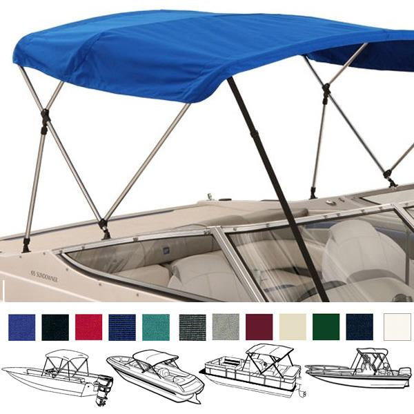 EliteShield 3 Bow Bimini Top Boat Cover Bule 3 Bow 72