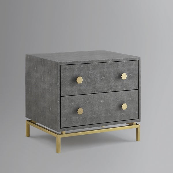 Jalynn 2 Drawers Side Table