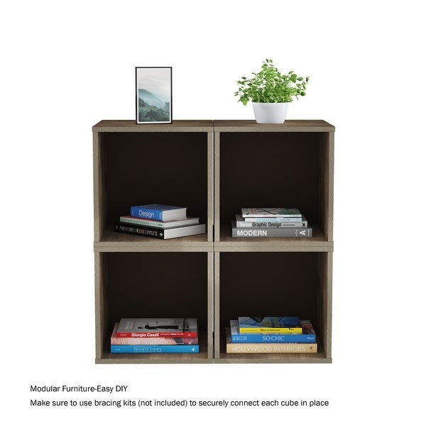 Hastings Home Minimalist Cube End Table - 15.75