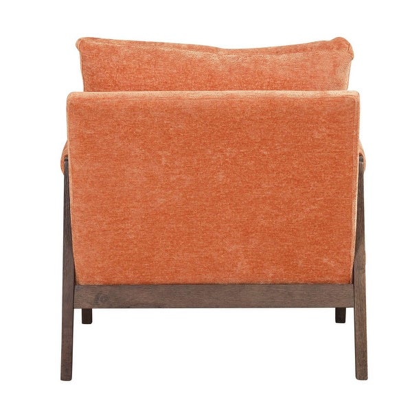 Mid-Century Modern Velvet Accent Chair，