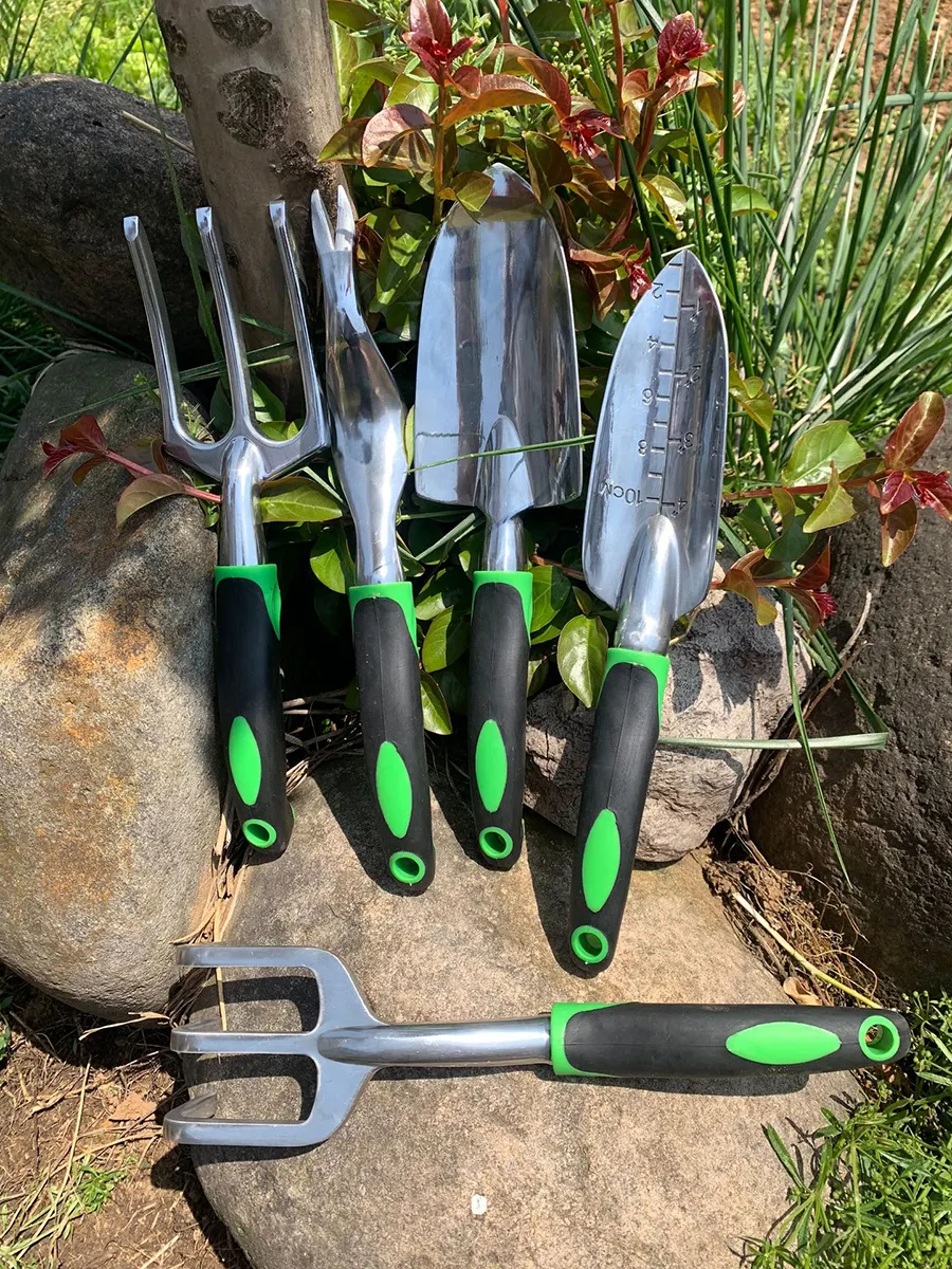 Garden tools 9 pcs set Aluminum alloy set for Weeding  loosening soil  planting