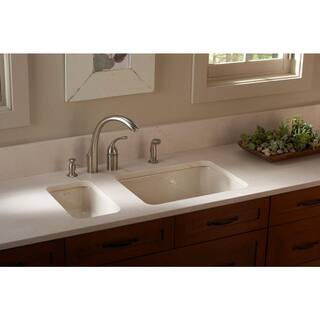 KOHLER Iron Tones Dual Mount Cast Iron 24 in. Single Bowl Kitchen Sink in White K-6585-0