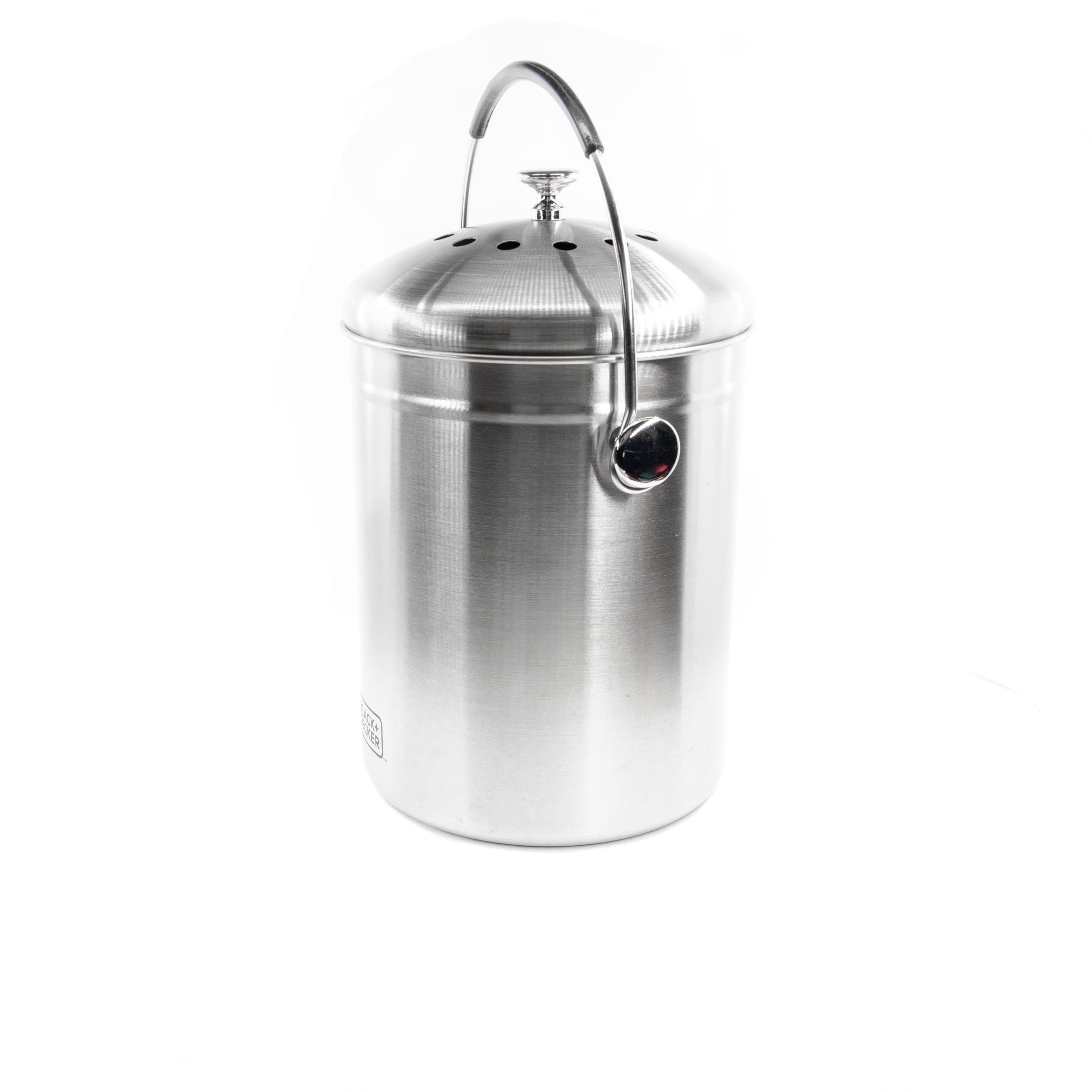 Countertop Compost Bin Stainless Steel 166 oz.