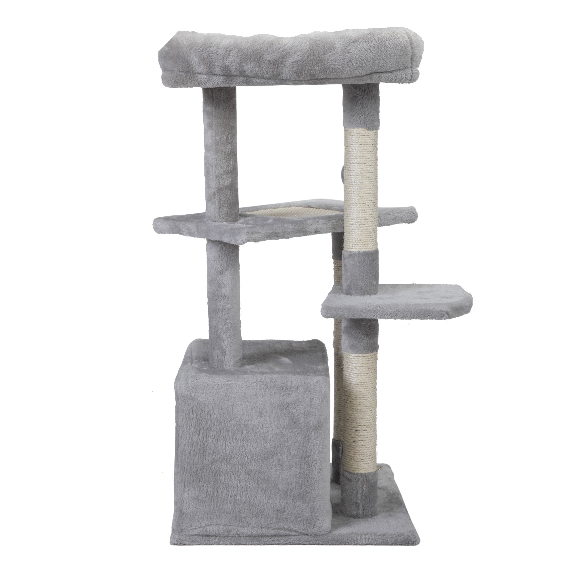 Double Level Cat Tree Stand House Furniture Kittens Activity Tower Posts Kitty Pet Play House