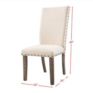 Dex Smookey Walnut Upholstered Side Chair Set DJX100SC