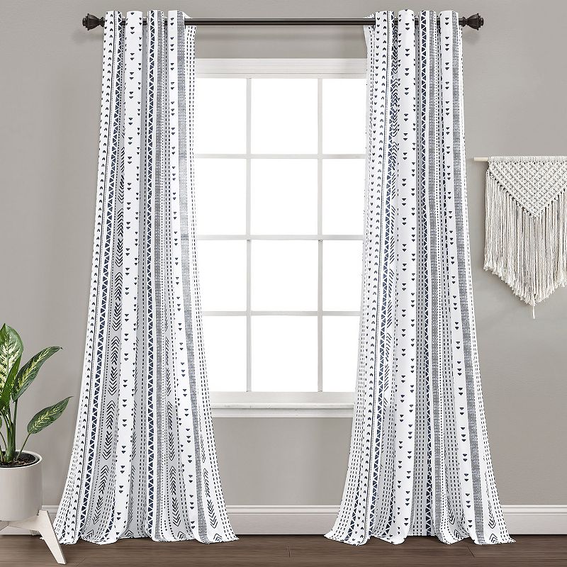 Lush Decor Hygge Stripe Window Curtain