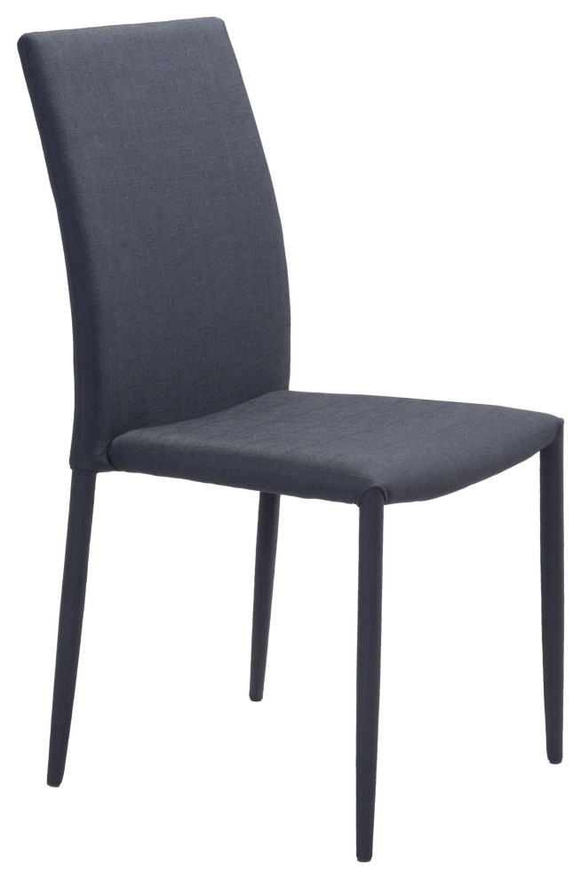 Confidence Dining Chair (Set of 4) Black   Midcentury   Dining Chairs   by Sideboards and Things  Houzz