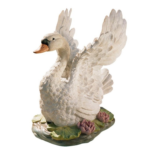 Design Toscano The Majesty Of Swan Lake Sculpture Multicolored