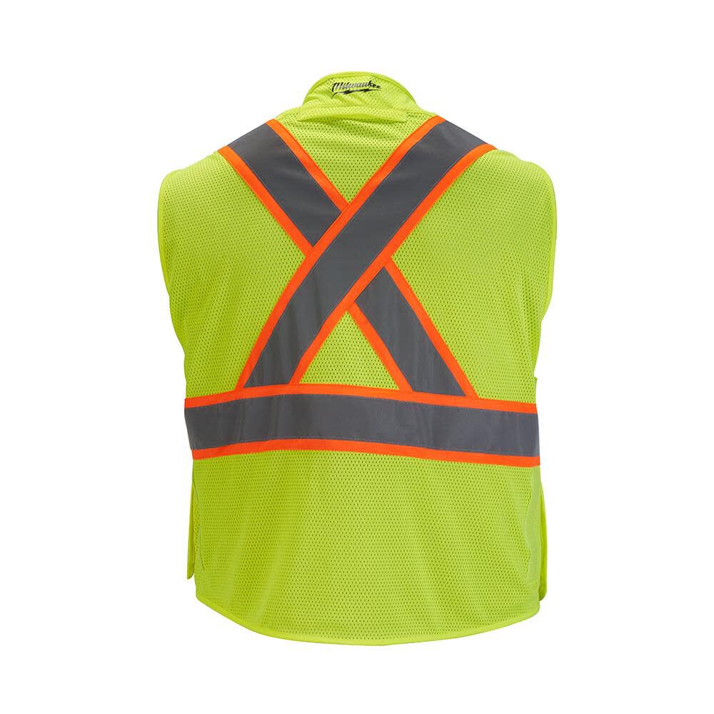 Milwaukee Class 2 Breakaway High Visibility Mesh Safety Vest 48-73-5171M910 from Milwaukee