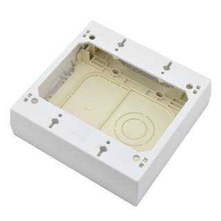 Legrand Wiremold Non-Metallic PVC Raceway 2 Gang Outlet Box White NMW3-2