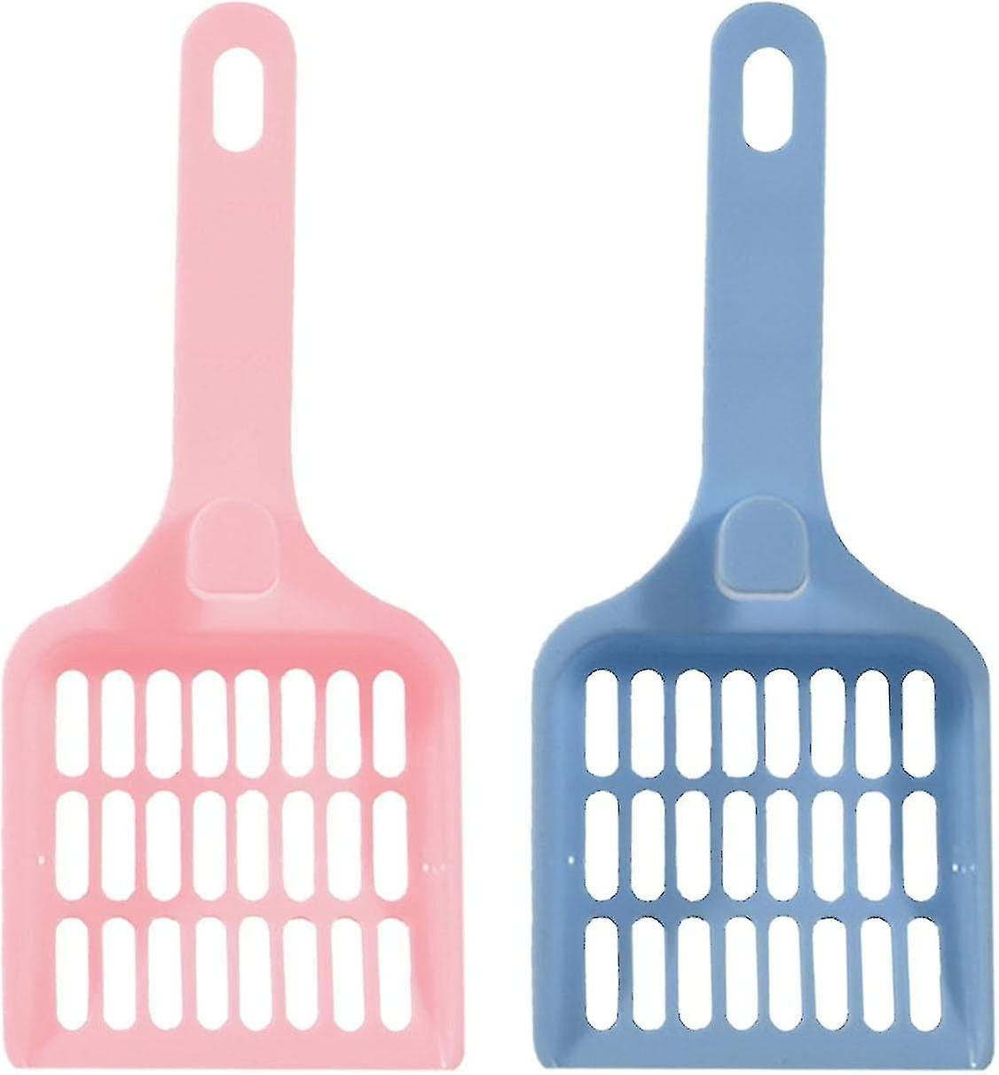2 Pcs Cat Litter Shovel Plastic For Cat Sand Toilet Cleaning