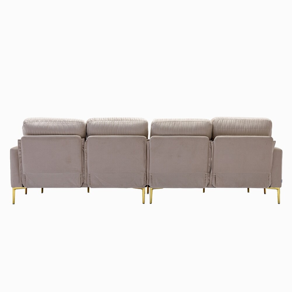 Velvet U Shape Sectional sofa