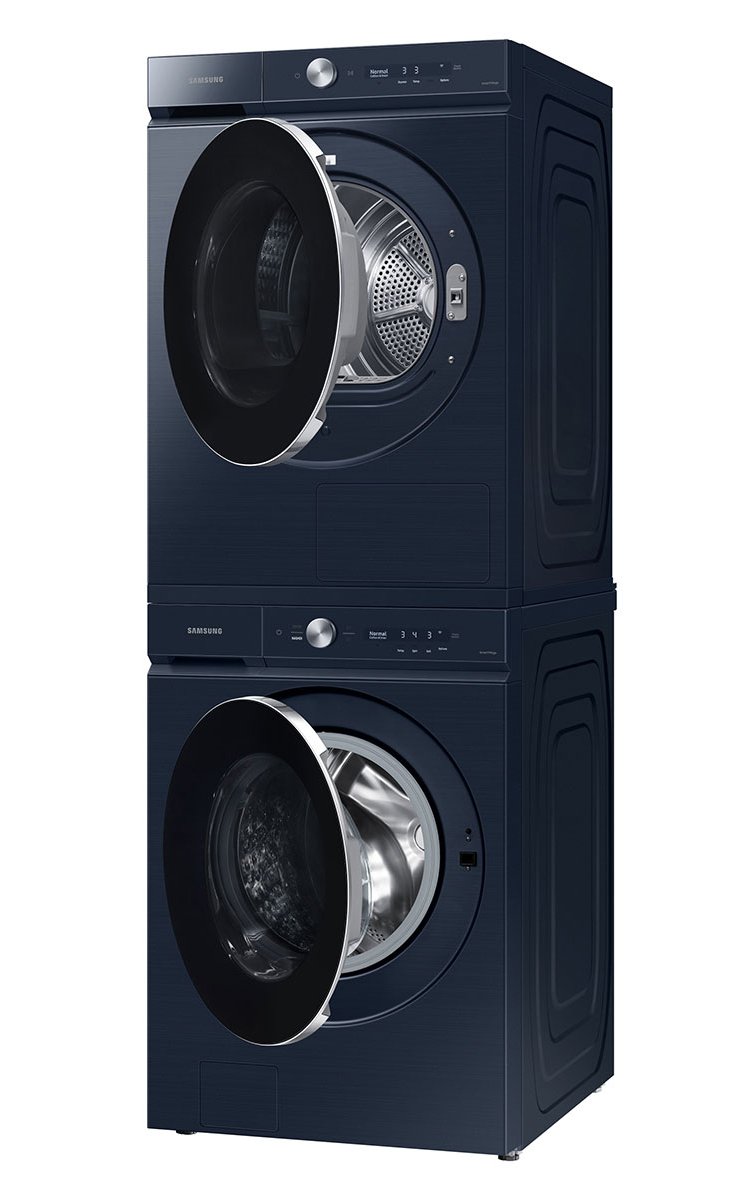  ADA Bespoke 7.8 Cu. Ft. Brushed Navy Ultra Capacity Ventless Hybrid Heat Pump Dryer With AI Optimal Dry