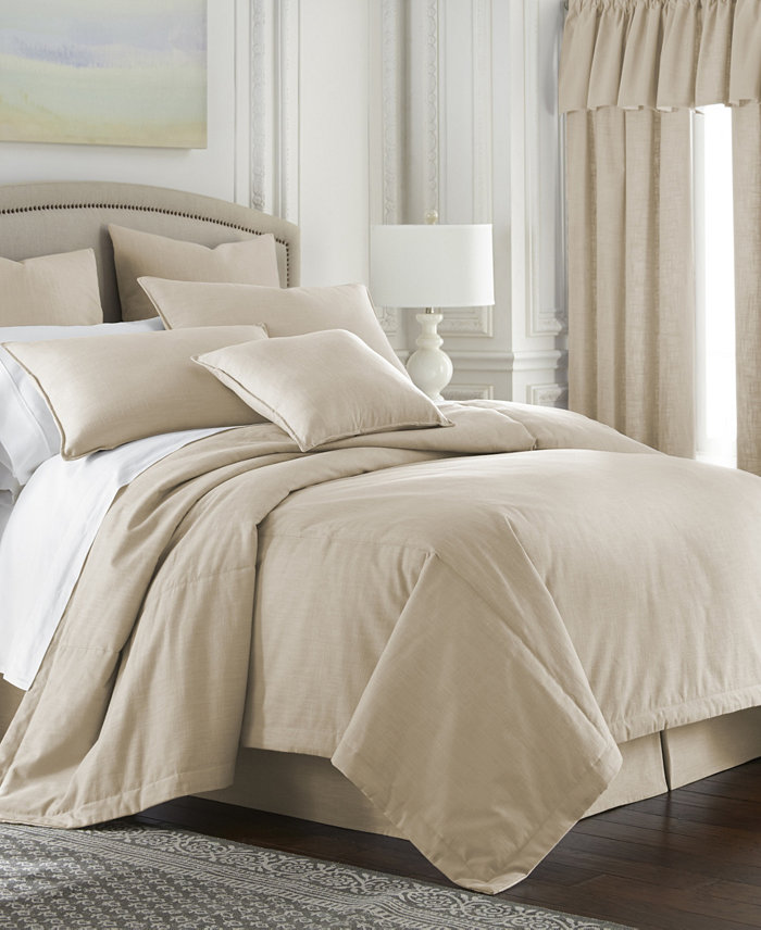 Colcha Linens Cambric Vanilla Duvet Cover-King