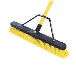 Quickie Jobsite 24 in. Multi-Surface Fiberglass Push Broom 857FGJSHDSU