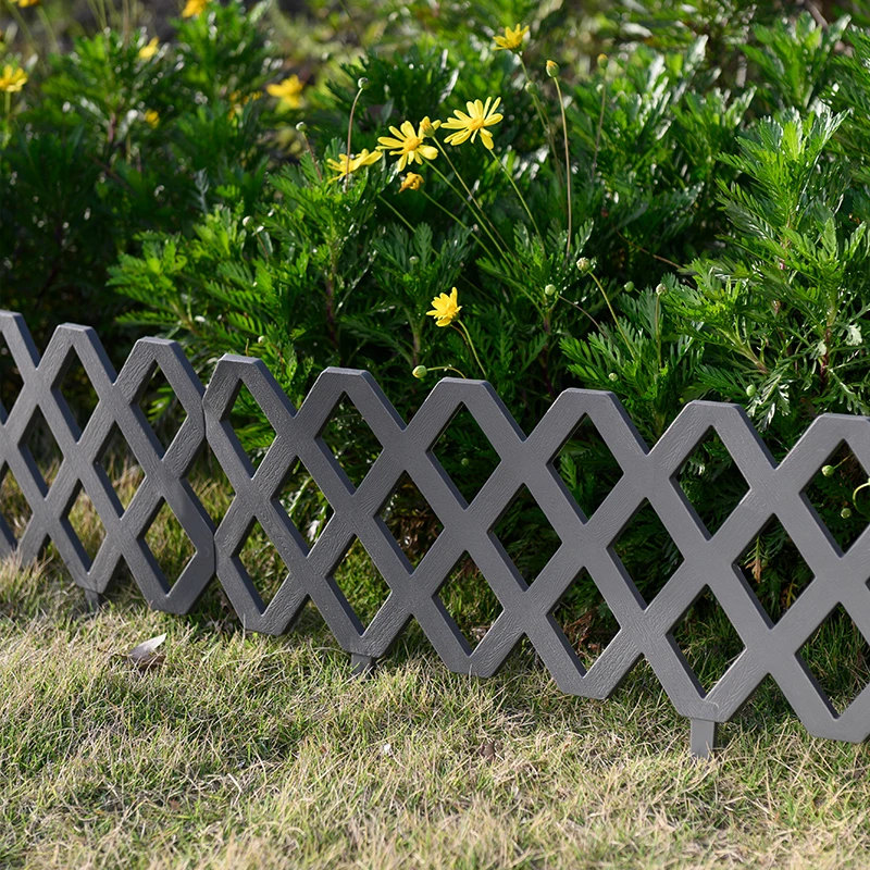 Plastic Edging Mini Fence Artificial Plants Mesh Decorative Border Picket Portable Supplies for Garden