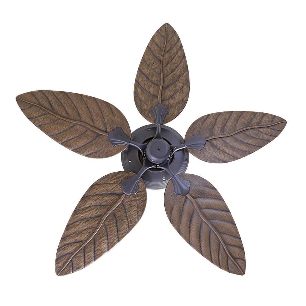 Design House Martinique 52 in IndoorOutdoor Oil Rubbed Bronze Ceiling Fan with No Light Kit with Remote Control