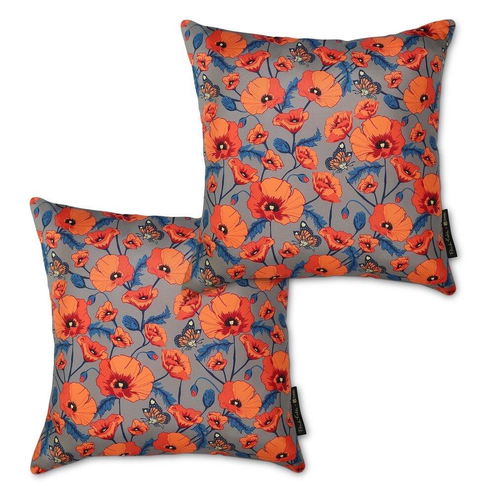 Frida Kahlo + Classic Accessories Accent Pillows  2 Pack  18 Inch