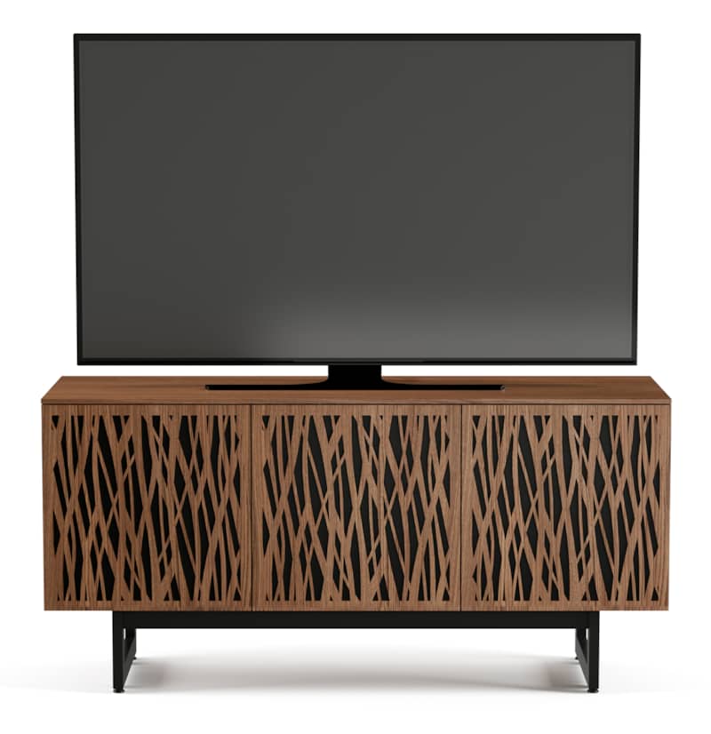 BDI Elements Wheat Natural Walnut Media with Triple-Width Storage Cabinet