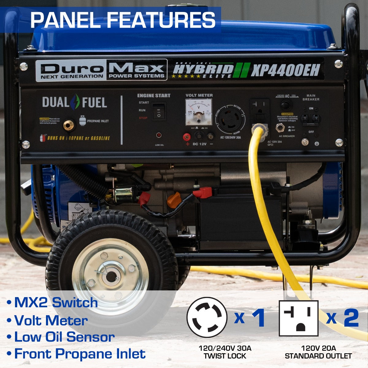 4,400 Watt Dual Fuel Portable Generator