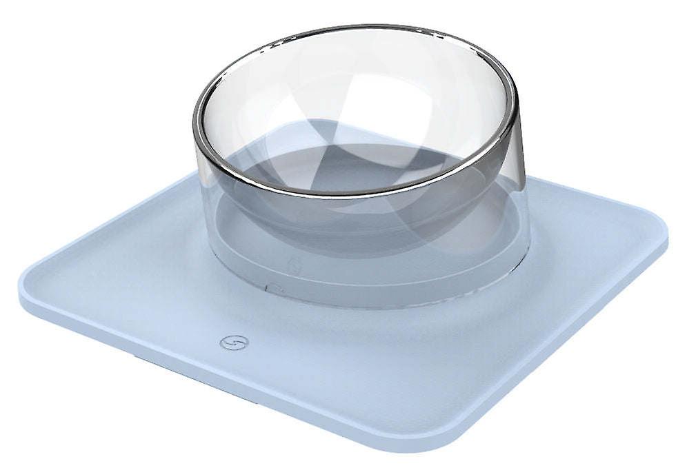 Pet Life 'surface' Anti-skid And Anti-spill Curved And Clear Removable Pet Bowl