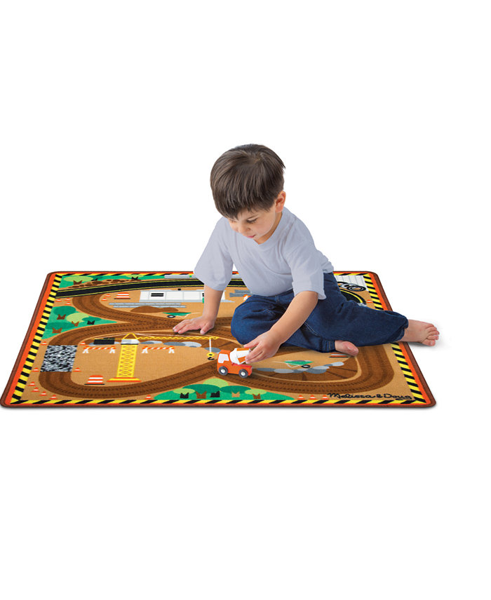 Melissa and Doug CLOSEOUT! Melissa and Doug Construction Rug and Vehicle Set Playmat