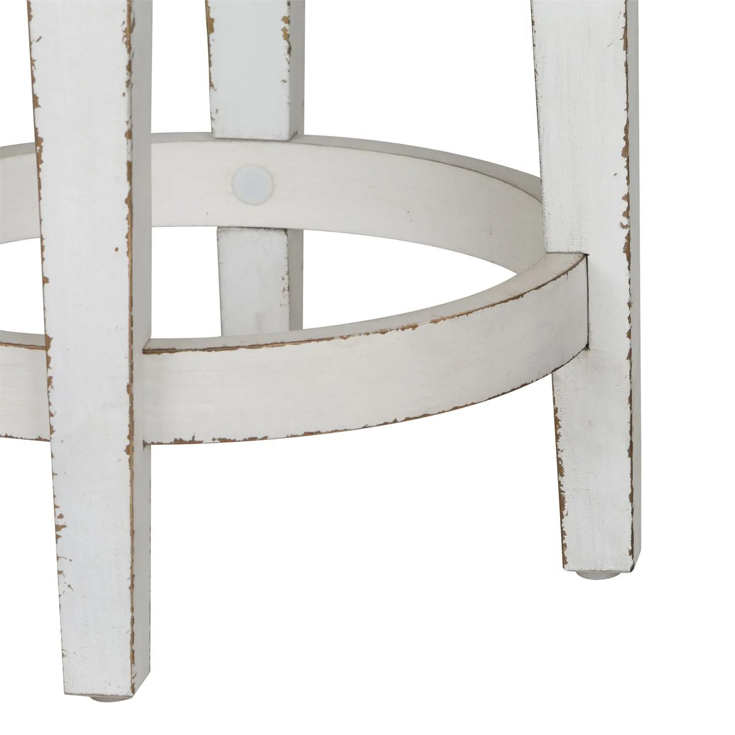 Magnolia Manor Antique White Swivel Counter Height Stool