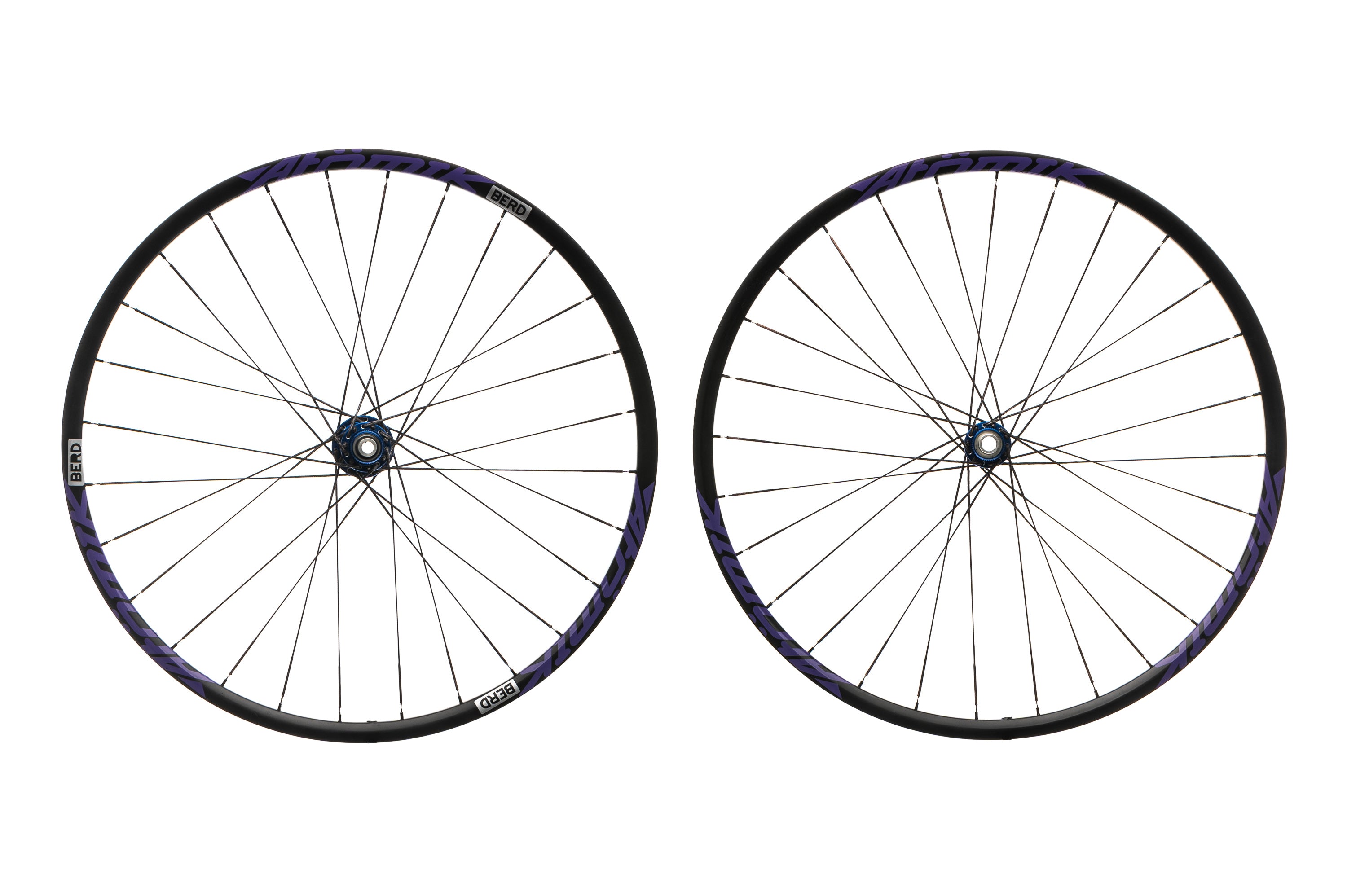 Atomik / BERD XC26 w/ i9 Hubs Carbon Tubeless 700c Wheelset
