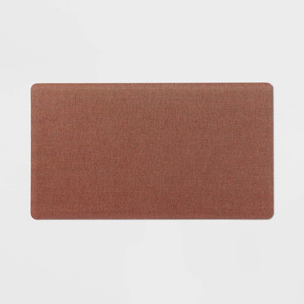 X 36 quot Herringbone Rust Comfort Mat